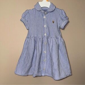 Blue Striped Kids Dress